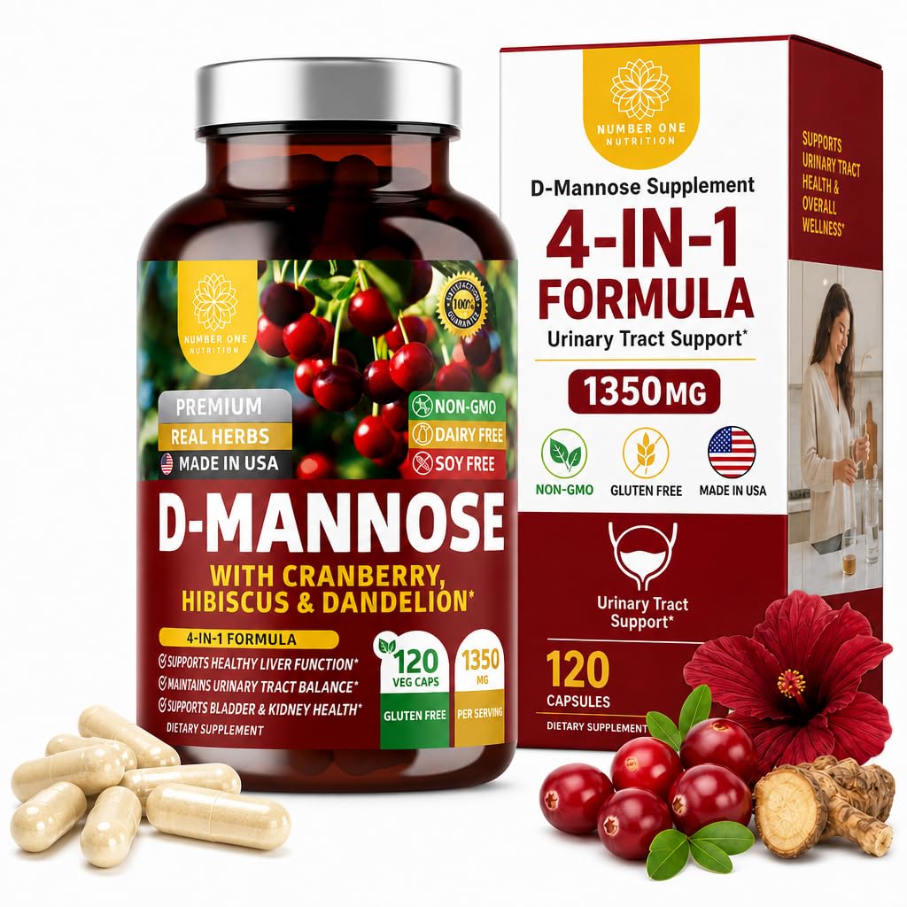 ナンバーワンの栄養物の女性および人のためのDのマンノーズの補足[最高の強さ、1350MG]クランベリー、尿道の健康、120の計算のためのハイビスカスそしてタンポと自然なD-Mannose