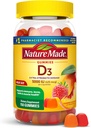 Nature Made Vitamin D3 5000 IU Per Serving Gummies Extra Strength, Bone and Immune Health Support, 150 Vitamin D Gummies for Adults, 75 Day Supply