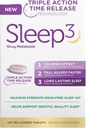NB Sleep3の三重の行為の時間解放のMelatoninの睡眠の援助、10mgの最高の強さ、薬物なし、L-Theanineの120の三層のタブレット、