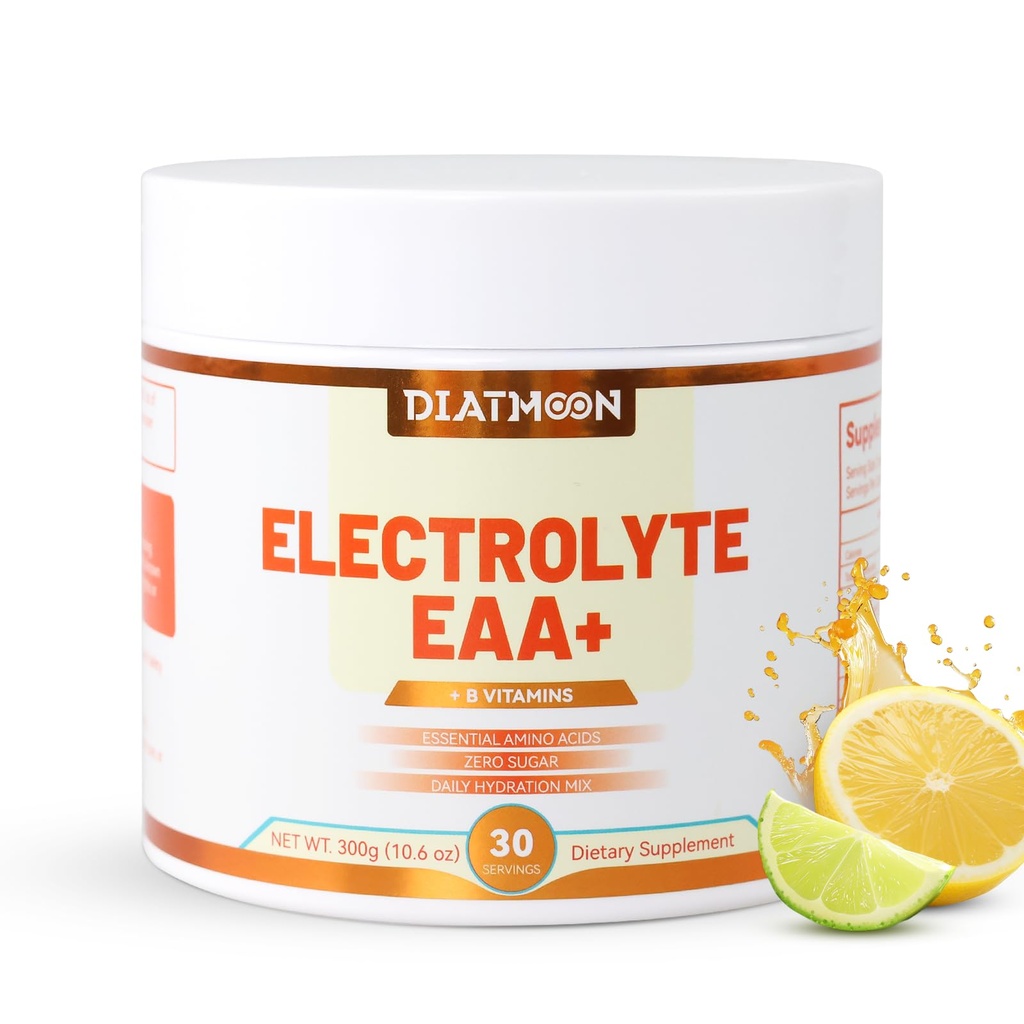 EAAs 電解質粉末、エッセンシャル アミノ酸サプリメント、EAA および BCAA パウダー、B ビタミンとミネラル - 水分補給飲料サプリメント、ケトフレンドリー、砂糖なし - 30 サービング