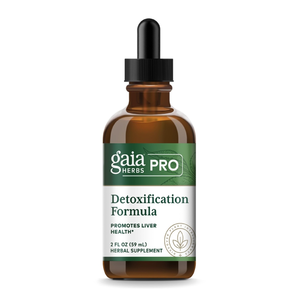 GAIA HERBS PRO解毒式 - 肝臓の健康と解毒をサポート* - ミルクアザミ、イエロードック&モア - 2 fl oz (30 サービング)