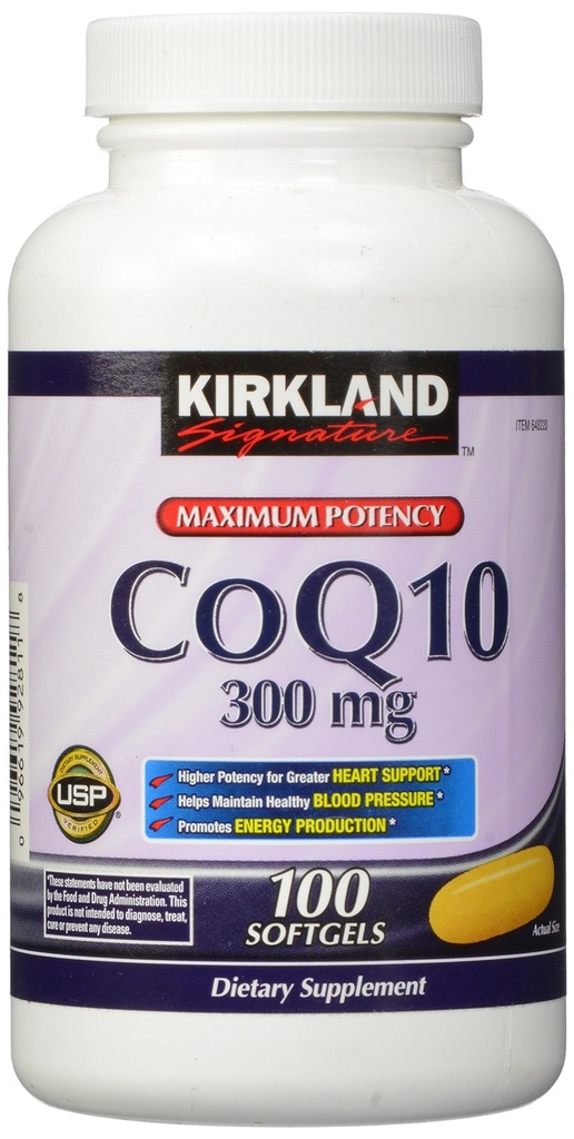 Kirkland Signature COQ10 100 ソフトゲル, 300 mg, 6.4 オウンス