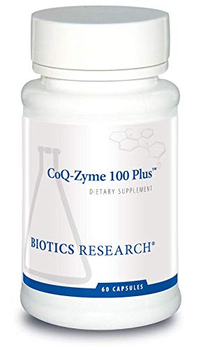 BIOTICSの調査Coq Zyme 100のプラス100のmgはCo Q10、高吸収、加えられたBコンプレックスのビタミン、中心の健康、健康なエネルギー レベル60のカプセルを乳状にしました