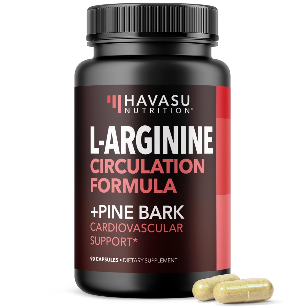L-アルギニン1800mgとパインバークエキス100mg - 男性のためのニトリクオキサイドサプリメント - 男性の健康のためのパフォーマンスサプリメント - 90カウント - 耐久性、回復サポート - ビーガン、非GMOカプセル