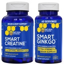 ナチュラルSTACKS Ginkgo Biloba +クレアチンモノハイドレートバンドル - アドバンスト吸収式* - 余分な強度脳サポート* - 180トータルカプセル