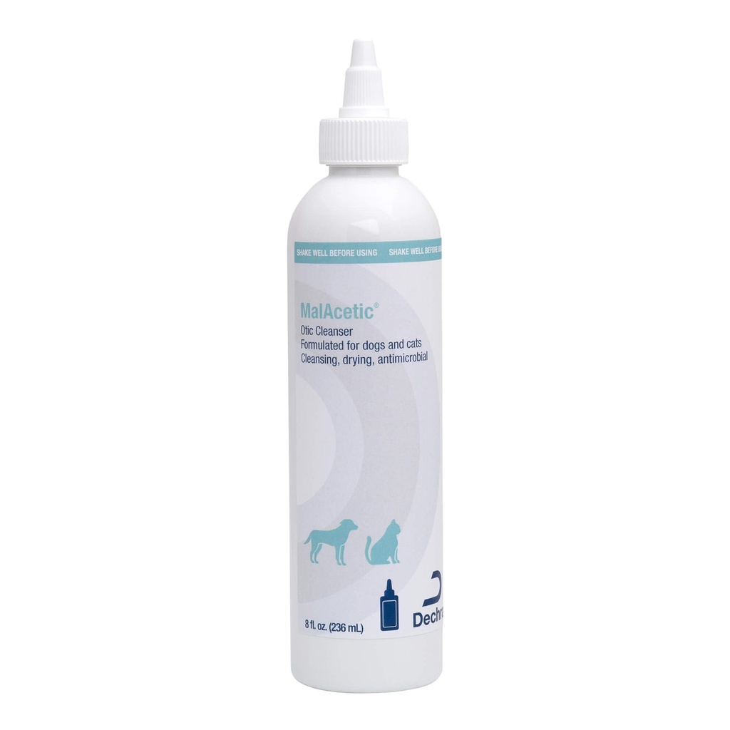 犬と猫のためのMalacetic Oticクレンザー、8つのflのoz