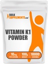 BulkSupplements.comビタミンK1パウダー - 骨と心臓の健康サポートのためのビタミンK1サプリメント - グルテンフリー、100g(3.5オンス)(パッケージ1)