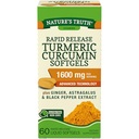 Nature's Truth Rapid ReleaseターメリッククルクミンSoftgels、1600mg - 60液体Softgelsそれぞれ(Value Pack 2)
