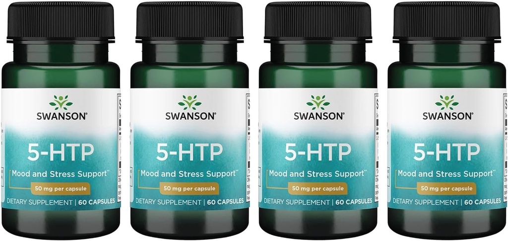 スワンソンアミノ酸 5-Htp 50 ミリグラム 60 カプセル (4 パック)