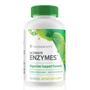 Youngevity Ultimate Enzymes® - 消化、ガス&ブロッキング救済のためのマルチ酵素 - Betaine HCl、Ox Bile、パンクレアチン10X、Papain 6M、ペプシン1:3000(120カプセル)