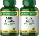 Nature's Bountyミルクのこのカプセル、伝統的に肝臓の健康、草の補足、サービングごとの250のmg、200の計算(パッケージ2)のために使用される