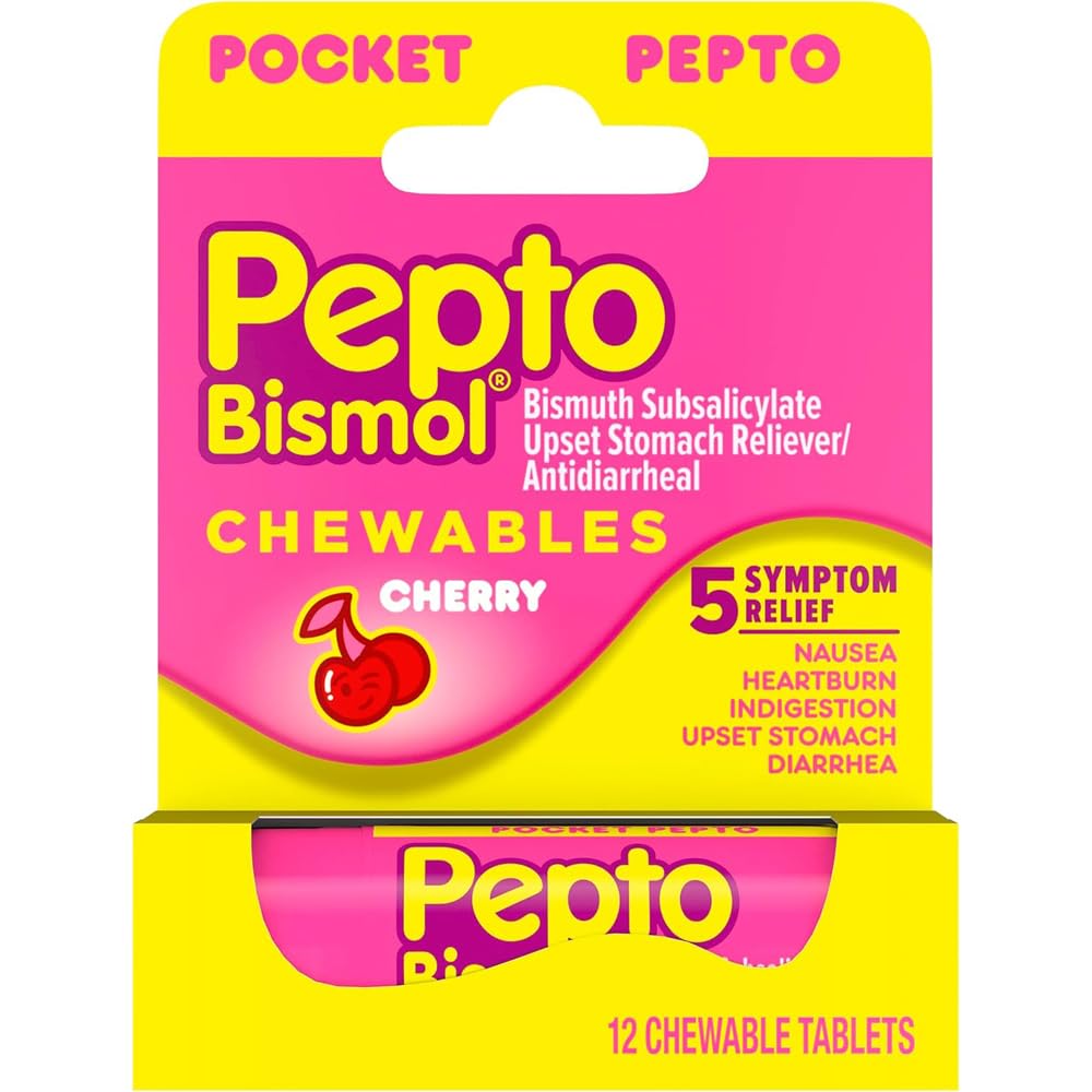 Pepto へ 行く Chrry chew 12 サイズ 12ct pepto へ 行く チェリー chewable 12ct