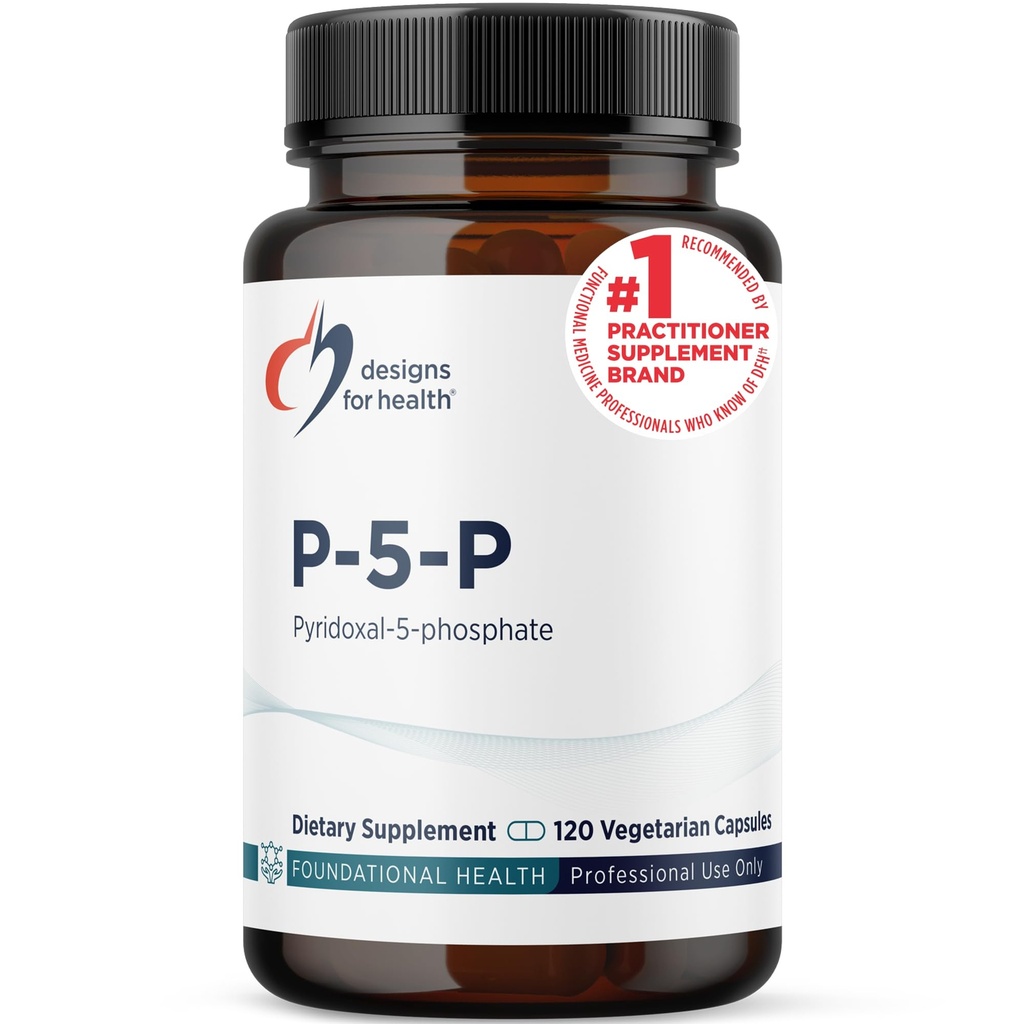 健康P-5-P - 50mgビタミンB6(P5Pピリドキサール-5-Phosphate)サプリメント - 非GMO、ビーガンB-6(120カプセル)