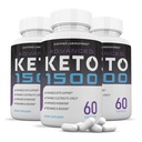 (3パック) 高度の Keto 1500 Keto の丸薬 1275MG 新しく及び改良された方式は Apple のサイダーの酢の余分バージンのオリーブオイルの粉の緑茶の葉 180 のカプセルを含んでいます