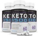 (3 Pack) Advanced Keto 1500 Keto Pills 1275MG New & Improved Formula Contains Apple Cider Vinegar Extra Virgin Olive Oil Powder Green Tea Leaf 180 Capsules
