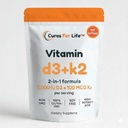 ビタミンD3 5000 IUとK2 MK-7 100 mcg、300 Softgels - 高効力、バージンココナッツオイル - 骨、心と免疫のサポート - 非GMO、簡単にスワロー