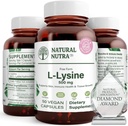 自然なNutra L Lysine HClは、骨の健康と成長を促進します、サポート スキン健康は、ビタミンCの吸収を改良します、助けは作り付けのコラーゲン、カルシウム吸収、非GMO、ビーガン、500のmg、50のカプセルを改善します。