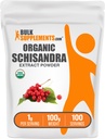 BulkSupplements.comオーガニックシサンドラエキスパウダー - シサンドラサプリメント、シサンドラベリー、ハーブサプリメント - Gluten無料 - サービングあたり1g、100g(3.5オンス)(パッケージ1)