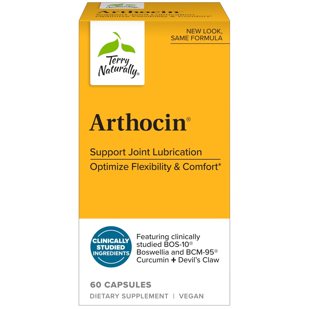 Terry Naturally Arthocin - Devil's Claw & Curcuminのボスウェリアセラタカプセル - 関節と脊椎の健康をサポートするためのサプリメント - ハーブサプリメントエイド快適&吸収 - 60カプセル