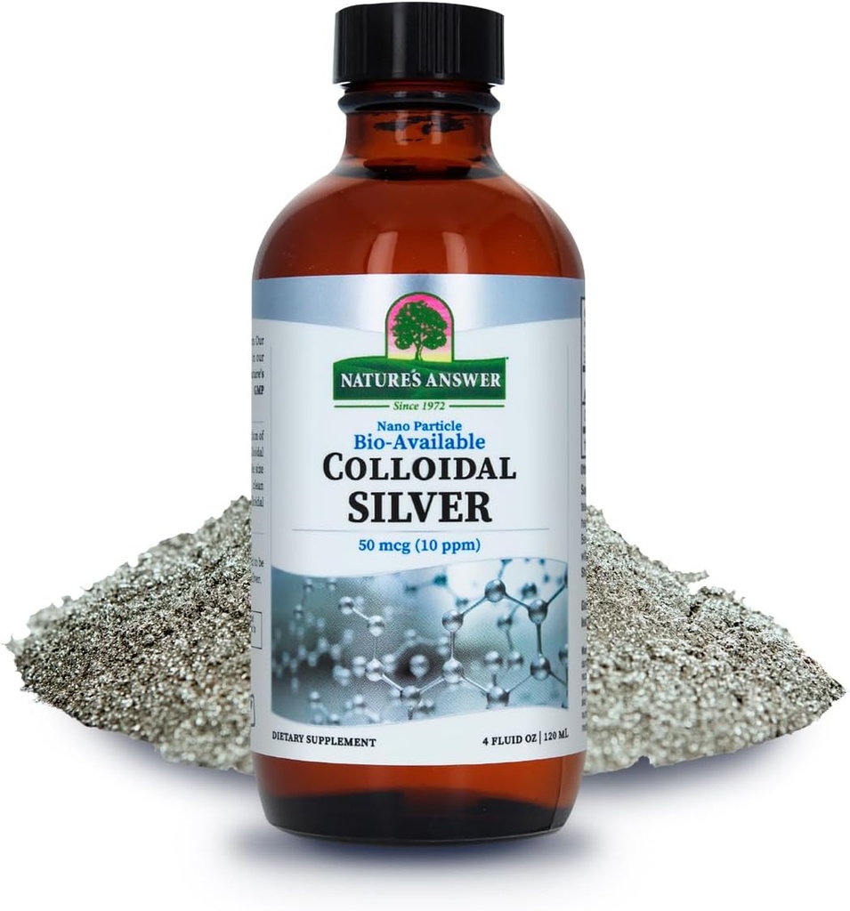 コロイドシルバー液10 PPM 50 MCG高効力 優れた元素シルバー液体サルブ免疫サポートサプリメント、4 fl。 oz | ナチュラル免疫サポート | 安全な用量 | 高有効性