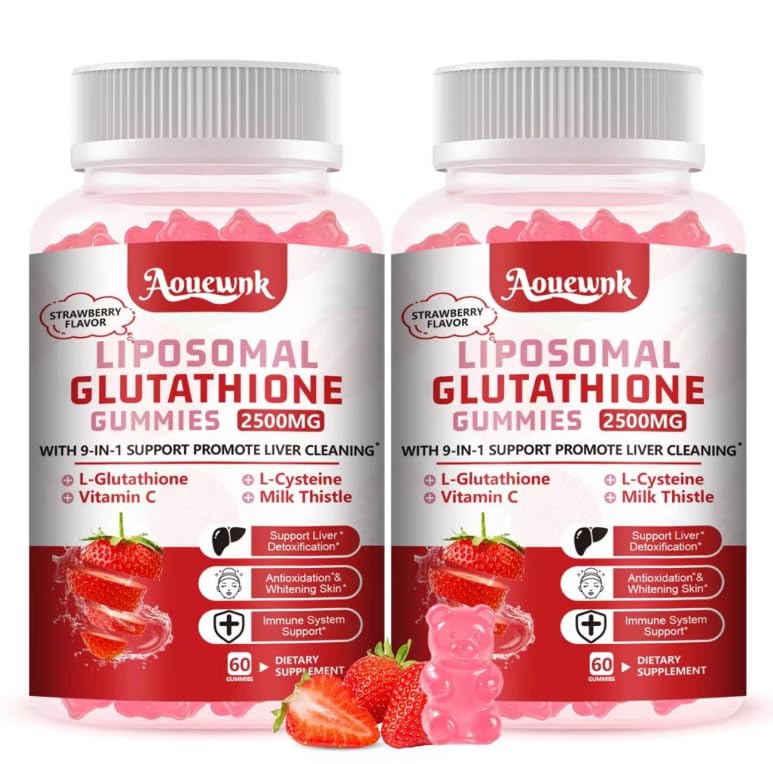 2つのパック2500MG Liposomalのグルタチオンのグミズの補足-サポート皮及び肝臓機能、L-グルタチオン及びミルクのアモルトとの98%のBioavailability、酸化防止及び免除を高めて下さい