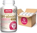 JarrowフォーミュラQH-Absorb 100mg Max吸収-CoQ10 Ubiquinol-最大60サービング(Softgels) - Mitochondrial Health、セルラーエネルギー生産&ヘルシー心機能、12のパックをサポート