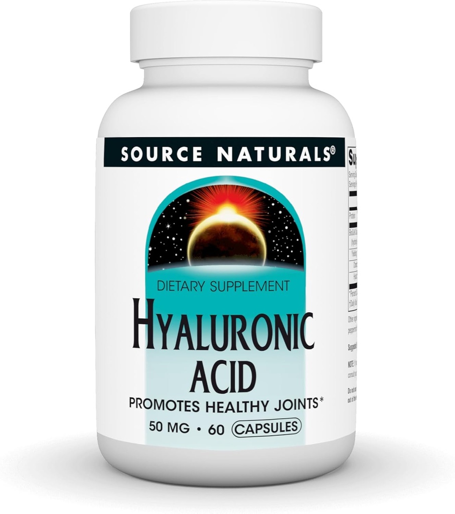 源のNaturals Hyaluronic酸は、健康な接合箇所*、50mg - 30カプセルを促進します