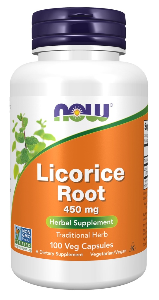NOWの補足、Licoriceの根(Glycyrrhizaのglabra) 450のmgの草の補足、100の野菜のカプセル