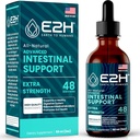 E2H の高度の腸サポート - 自然な腸のクレンジングおよび消化のクレンジングの補足 - ワームウッドおよび黒いクルミのエキス - Non-GMO、ビーガン - 2 Fl Oz