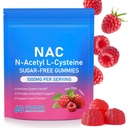 NAC グミー、砂糖なしのNACの補足、Nアセチル Cysteine Lung及び肝臓の健康、酸化防止剤及び免疫システム、60の計算