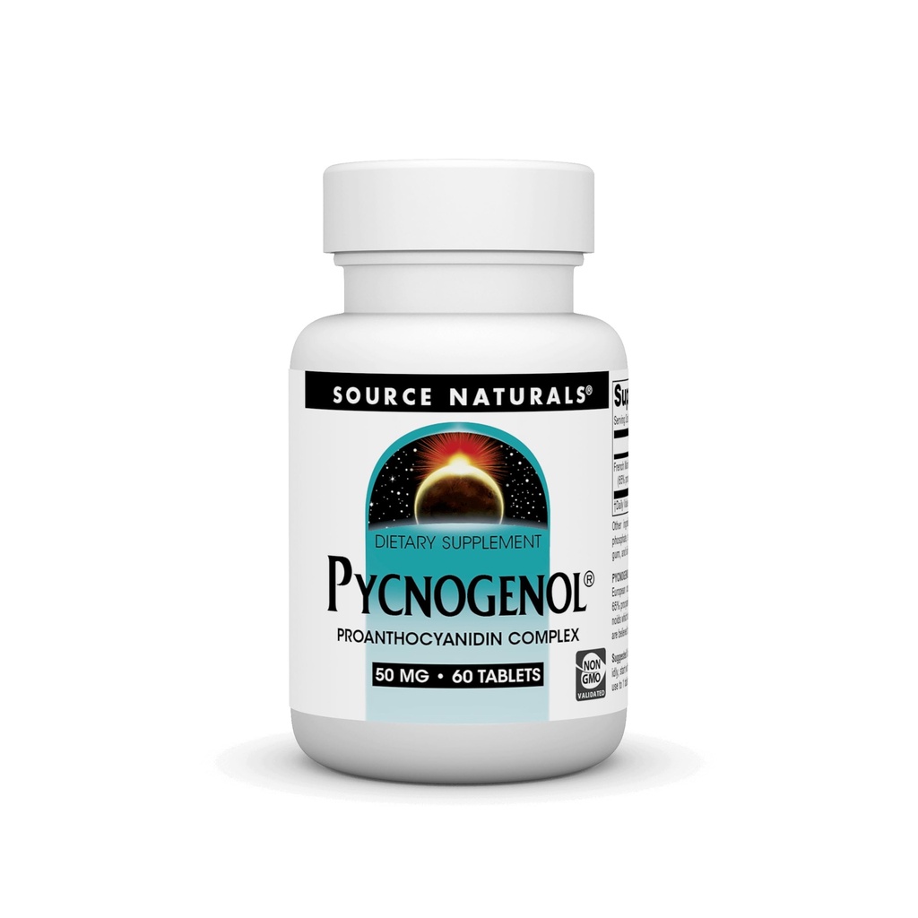 源のNaturals Pycnogenol 50のmg Proanthocyanidinの複合体- 60のタブレット