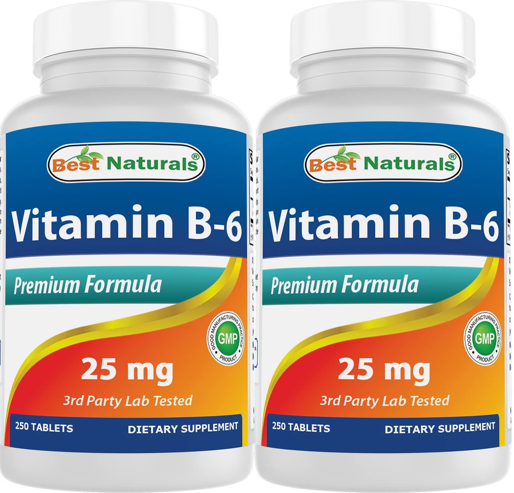 ベストナチュラルビタミンB6 25mg 250錠(250カウント)