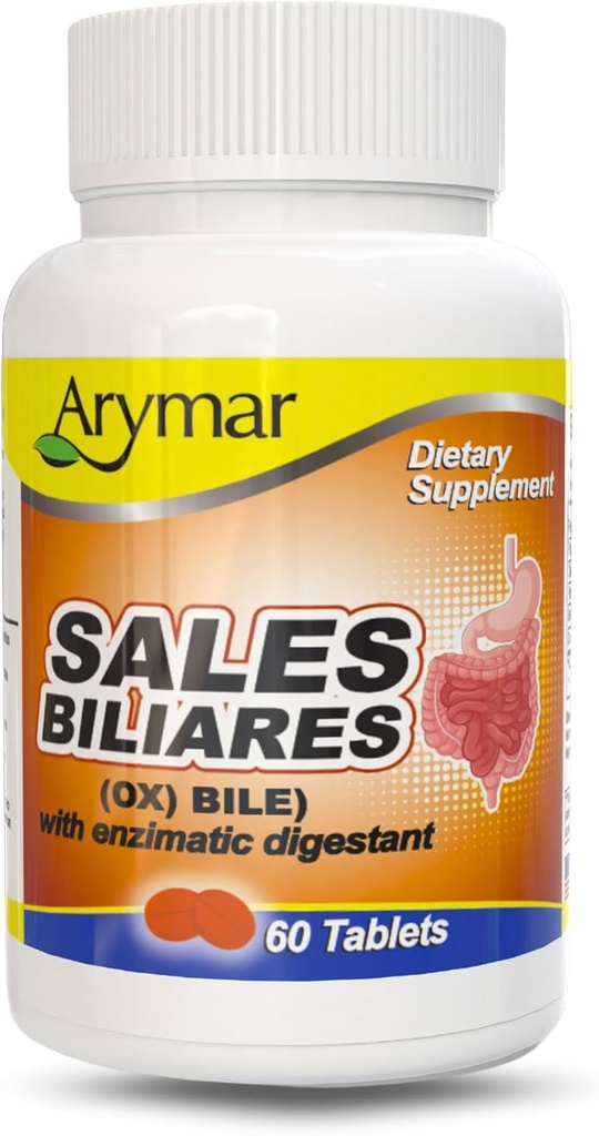 Arymar Sales Biliares Ox Bile with Digestive Enyzmes 60 Tabs
