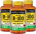 MASON NATURAL Ultra B,100 Complex, 300,Day Supply, 通常免疫サポートとエネルギー代謝のための, 3パック
