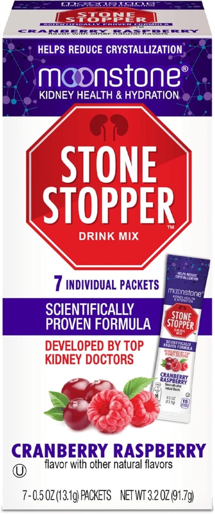 月石の腎臓の石のストッパーの飲み物の組合せのクランベリー ラズベリー、Outperforms Chanca Piedra及び腎臓サポート補足、腎臓の石を防ぎ、水和を改良する泌尿器科医によって開発される及び7日の供給