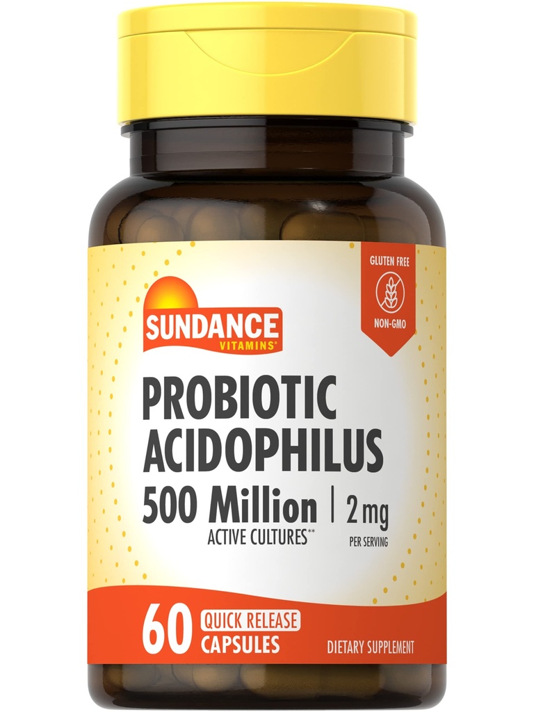 日産プロバイオティックアシドフィロス | 500万能文化 | 60 クイックリリースカプセル | 非GMO、グルテンフリーサプリメント
