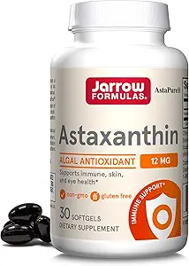 Jarrow Formulas®アスタキサンチン12mg、栄養補助食品、免疫および眼の健康、30Softgels、30日の供給のための酸化防止剤サポート