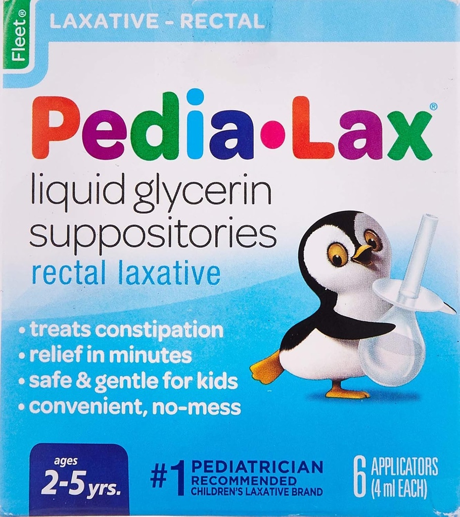 Fleet Children's Pedia-Lax Liquid Glycerin Suppositories -- 6 Suppositories