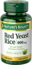 Nature's Bounty Red Yeastライスピルとハーブ健康サプリメント、栄養補助剤、600mg、120カプセル