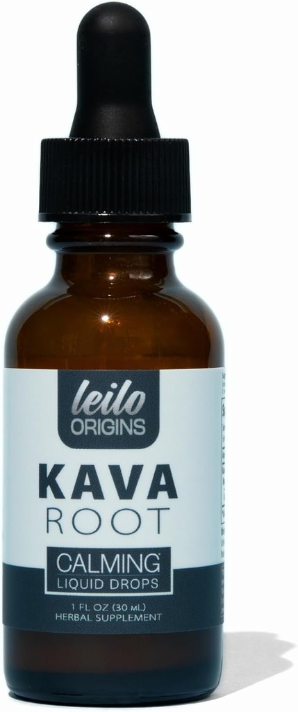 LEILO Kava Rootの液体のエキス | リラックスを支える集中された低下 | 70%の抽出強さ - アルコールフリー | (1 Fl Oz、30のサービング)
