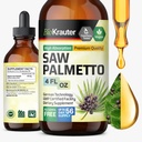 BIO KRAUTER Saw Palmetto Extract - ビーガンは男性と女性のためのパルメットを見た - 尿サポート - アルコール&砂糖無料 - 4 Fl.Oz.
