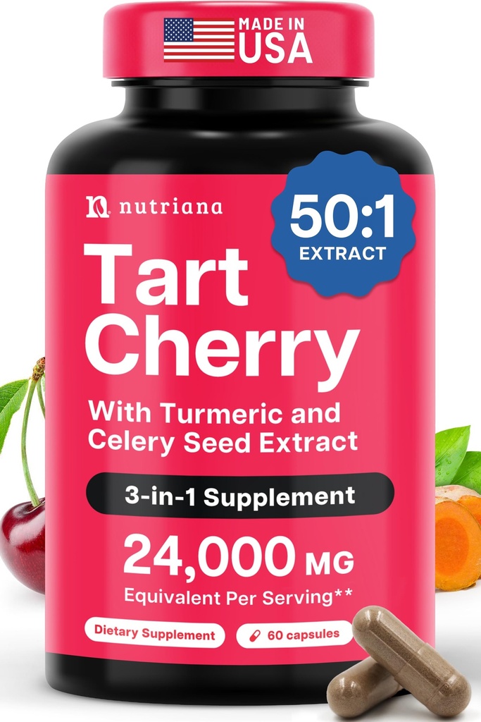 フィート及び接合箇所サポートのためのTurmeric及びCeleryの種が付いている1つのタルトのチェリーのエキスのカプセルに付き3つUricの酸のフラッシュ・クレンジング及びパージの丸薬、米国で製造される60のベジギー カプセル