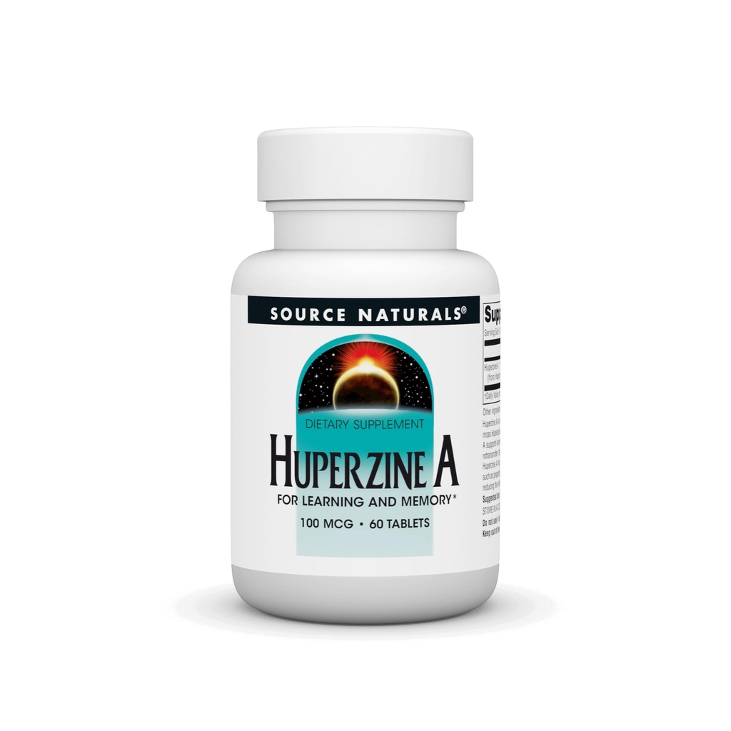 ソースNaturals Huperzine A for Learning & Memory* - 100 mcg、60錠