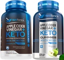 エルブトニックスアップルサイダー酢カプセルとケトBHB - 女性と男性のための消化、デトックス、およびMetabolismをサポート、砂糖フリー、ケトフォーミュラ。