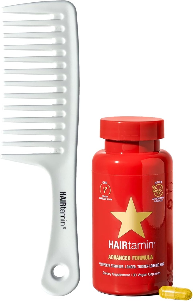 Hairtamin の高度のビーガン ビオチンの補足のパック | 毛、皮及び釘のビタミンは成長及び厚さを促進します