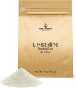 純粋で元のINGREDIENTS L-Histidineの粉4のoz、アミノ酸の補足、添加物無し、常に純粋