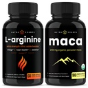NutraChamps L-アルギニンカプセルとマカカプセル2パックバンドル