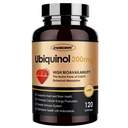 ZEBORA Ubiquinol CoQ10 200mgのSoftgels、中心および管の健康のための4 1の強力な酸化防止剤、エネルギー生産、CoQ10の最高の吸収活動的な形態、120のSoftgelsのための必須